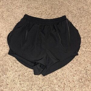 athletic shorts with built in spandex.